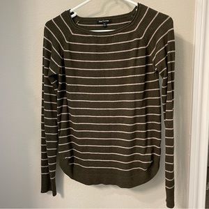 Thin Green Striped Green Sweater